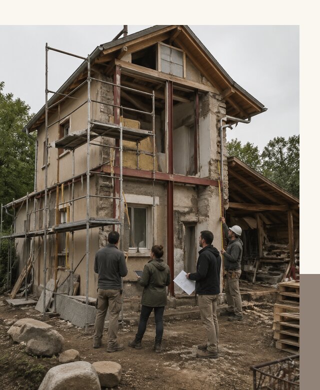 Реконструкция загородного дома под ключ в Апшеронске от бюро