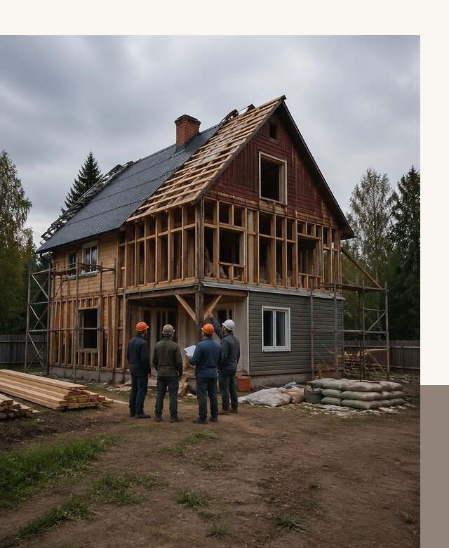Реконструкция дачного дома в Апшеронске под ключ с проектом